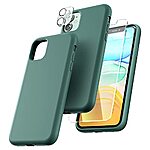 TOCOL 5 in 1 for iPhone 11 Phone Case, with 2 Pack Screen Protector + 2 Pack Camera Lens Protector, Liquid Silicone Shockproof Slim [Anti-Scratch] [Drop Protection] $19.99 - $12.52
