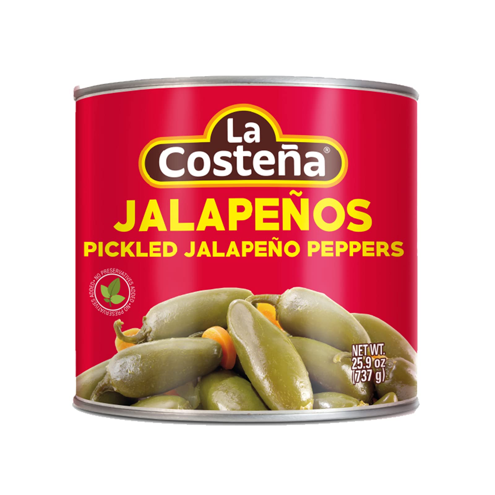 La Costeña Whole Pickled Jalapeño Peppers | Pickled Green Hot Jalapeños | 26 Ounce Can (Pack of 12) $17.76 Amazon FS W/Prime
