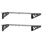 4-Count SafeRacks 12" x 36" Wall Shelves w/ hooks $60 + Free Shipping