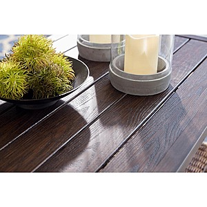 Hampton Bay Beacon Park Wicker Outdoor Patio Coffee Table w Slat