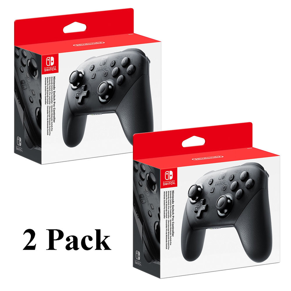 2 Pack Nintendo Switch Pro Controller - Black | $100 + FS
