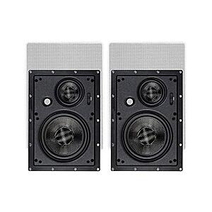 6.5" Monoprice Alpha Series 3-Way Carbon Fiber In-Wall Speakers w/ Magnetic Grille (Pair) $76.99 + Free Shipping