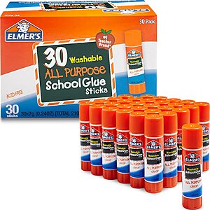 30-Count 7g Elmer's All Purpose School Glue Sticks $7.31 + Free Shipping w/ Prime or on $35+