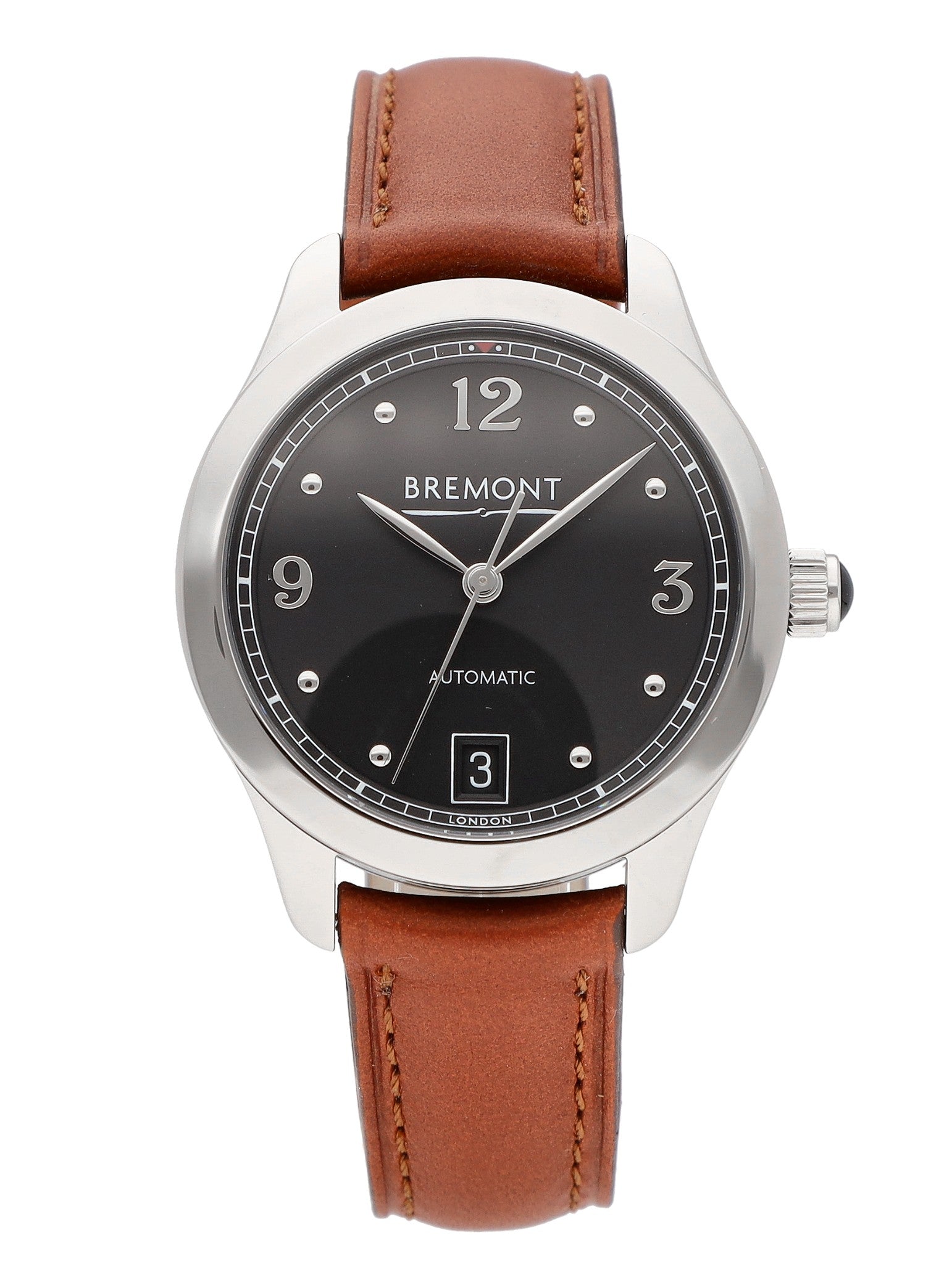Store Display Bremont Solo 34 Automatic Ladies Stainless Steel 34mm Watch SOLO34-AJ-BK-R-S $999
