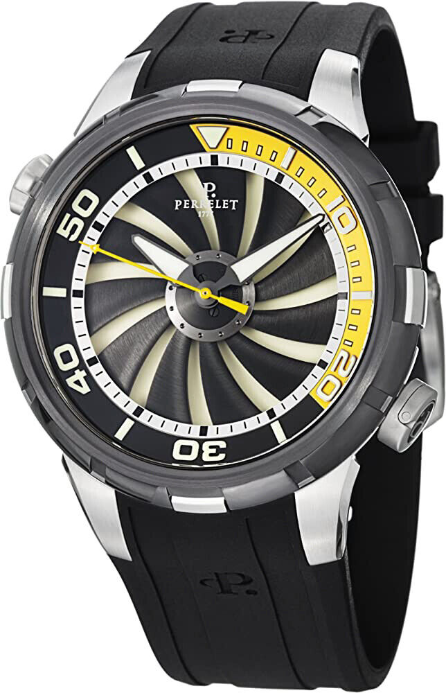 Perrelet Turbine Diver 47mm Automatic In-House Movement Men’s Watch A1067/2 $1799