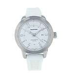 Tourneau Sport Quartz White Dial Chronometer 36mm Ladies Watch 53548-4B $60