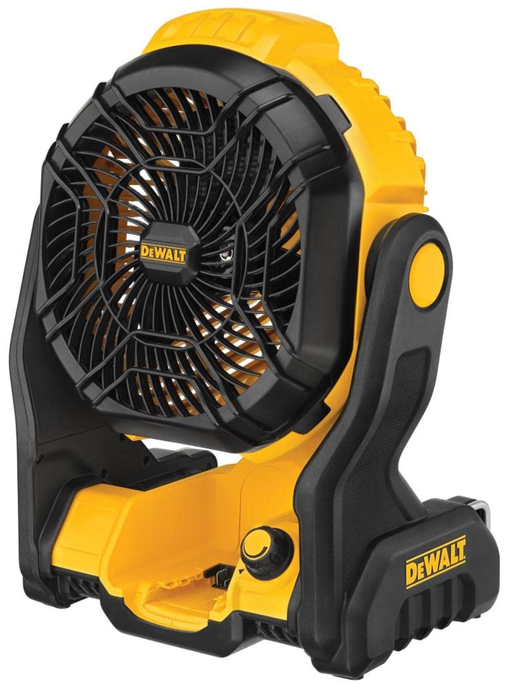 DEWALT 20V MAX Jobsite Fan, Cordless, Portable, Bare Tool Only (DCE512B), 12x8x14 inches, Yellow/Black $129.99