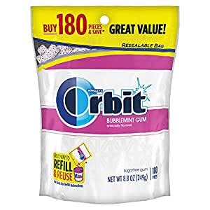 180-Count Orbit BubbleMint Sugar Free Gum $5