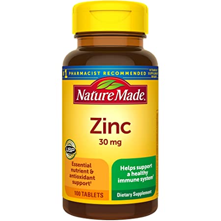 100-Count Nature Made Zinc 30mg Tablets 2 for $4.19
