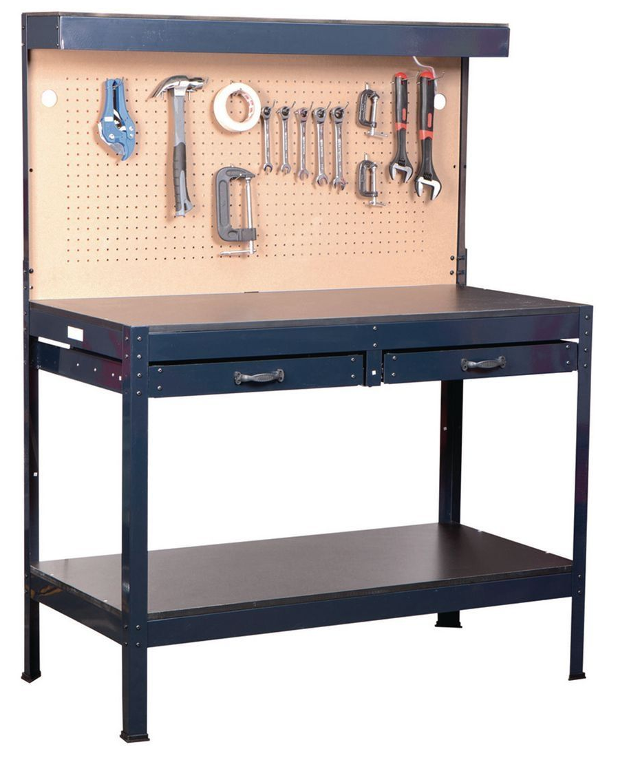 Select Harbor Freight Stores 48" Workbench w/ Light & Power Outlet