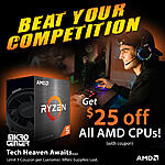 Micro Center Stores: Any Intel or AMD Processor $25 Off &amp; More (Facebook Req'd)