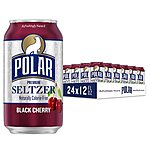 24-Pack 12oz. Polar Seltzer Carbonated Water (Black Cherry) $8.70 w/ Subscribe &amp; Save