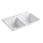 Select Home Depot Stores: Kohler Brookfield 33" Double Bowl Kitchen Sink $88 &amp; More (In-Store Only)