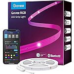 Govee Bluetooth RGB LED Light Strips: 66.5' $14, 100' $15