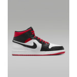 Nike Men's Air Jordan 1 Mid Sneakers (Limited Sizes, White/Black/Red) $80.25 + Free Shipping
