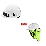 Milwaukee Vented Hard Hat + BOLT Yellow High Visibility Mesh Sunshade $10 &amp; More + Free S/H