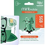 Mint Mobile 3-Month 5GB/Month + Unlimited Talk/Text + $20 Best Buy eGift Card $45 &amp; More + Free S&amp;H