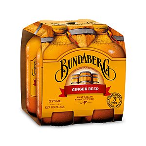 4-Pack 12.7-Oz Bundaberg Diet Ginger Beer (Regular or Diet) 4 for .75 w/ Subscribe & Save