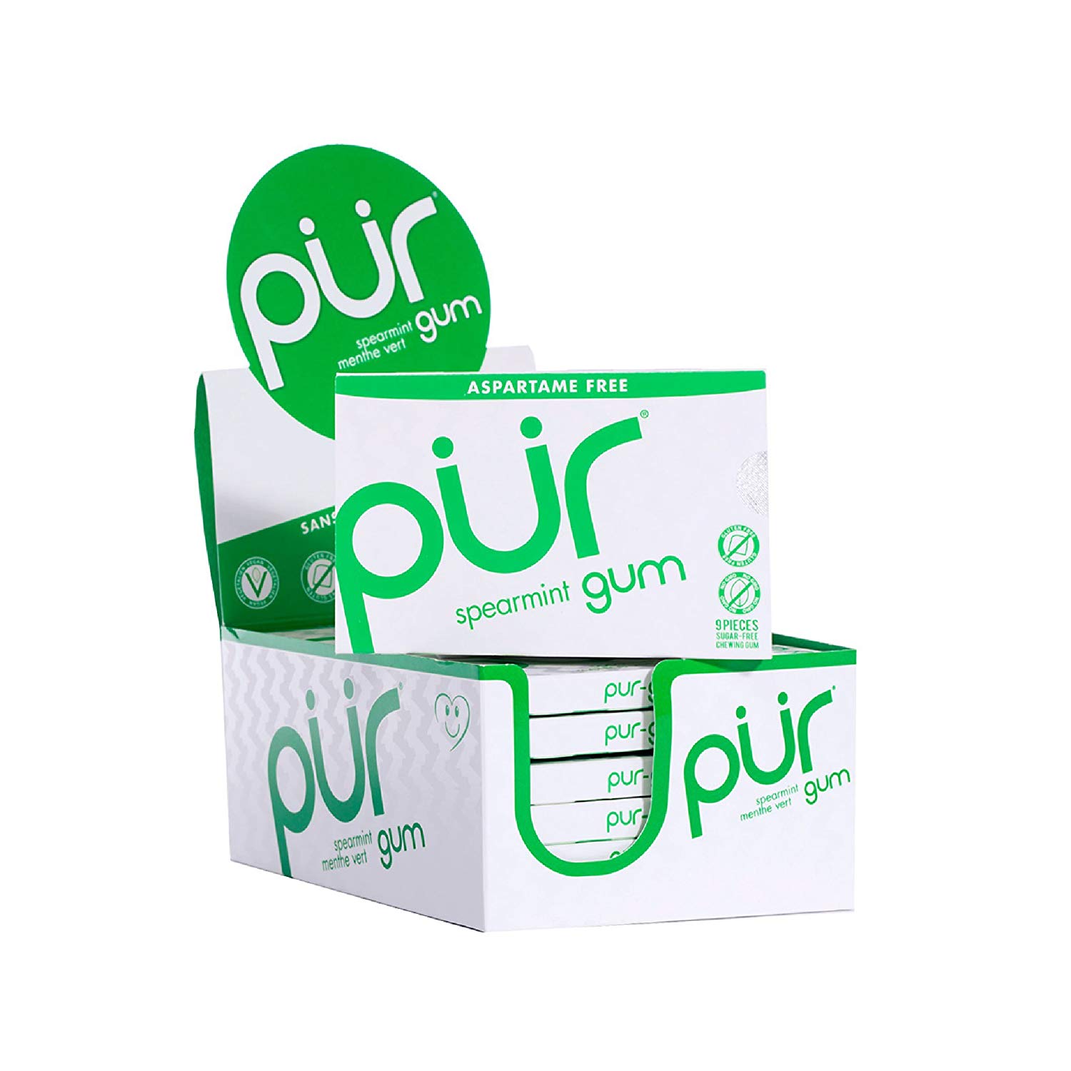 108-Count PUR 100% Xylitol Chewing Gum (Spearmint) $3.50
