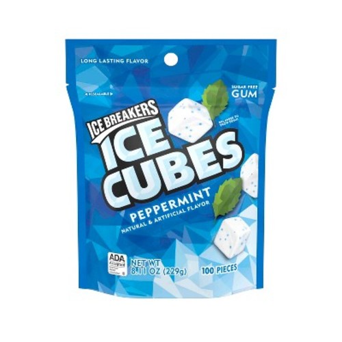 100-Piece Ice Breakers Ice Cubes Sugar Free Gum (Peppermint) $3.12