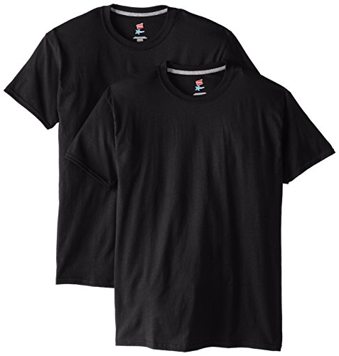 2-Pack Hanes Men's X-Temp Performance T-Shirt (Small or X-Large, Black) $6