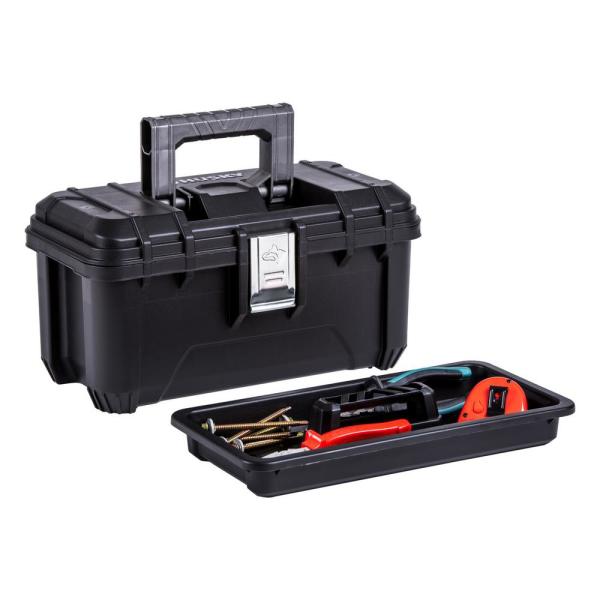 Home Depot 16" Husky Plastic Portable Tool Box w/ Metal Latch YMMV In store only $3.04
