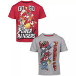 Power Rangers Pink Ranger, Yellow Ranger, Red Ranger 2 Pack T-Shirts Little Kid to Big Kid [2 for $19.99]