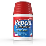 25-Ct Pepcid Complete Acid Reducer + Antacid Chewable Tablets (Berry) $4.65 + Free Store Pickup