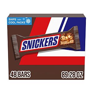 48-Count 1.86-Oz Snickers Milk Chocolate Candy Bars $35.14 w/ S&S ($0.73 Each) + Free Shipping