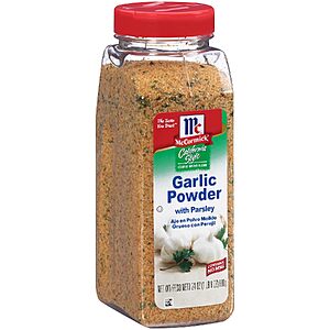 24-Oz McCormick California Style Garlic Powder w/ Parsley Coarse Grind Blend $9.09 w/ S&S