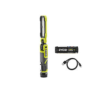 Factory Blemished: Ryobi USB Lithium 550-Lumen LED Inspection Light Kit