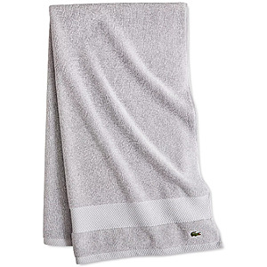 30" x 54" Lacoste Heritage Supima Cotton Bath Towel (Various Colors) $13 + Free Pickup