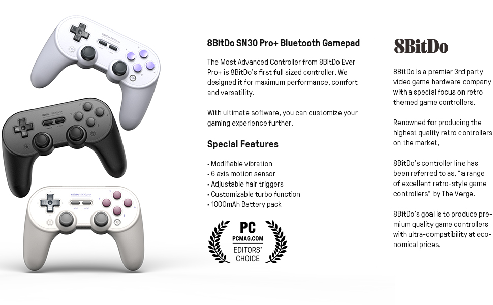 8bitdo Sn30 Pro Bluetooth Gamepad Black G Classic Sn 40 Amazon Prime Day