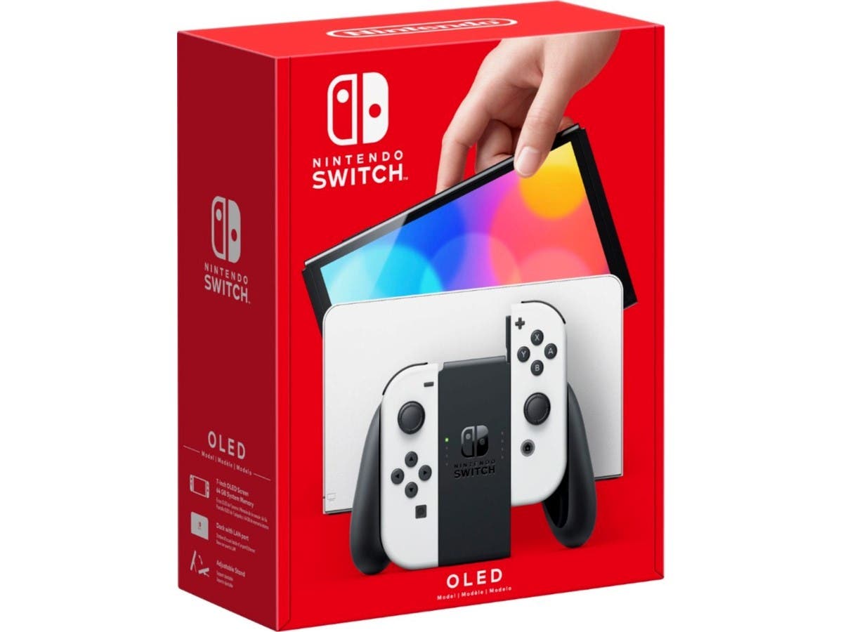 Nintendo - Switch OLED Model with White Joy-Con - White - Monoprice.com - $278