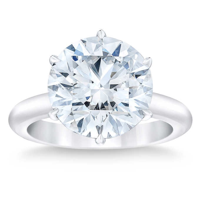 Round Brilliant  10.03 ct Diamond Platinum Solitaire Ring $420,000 free shipping @ Costco