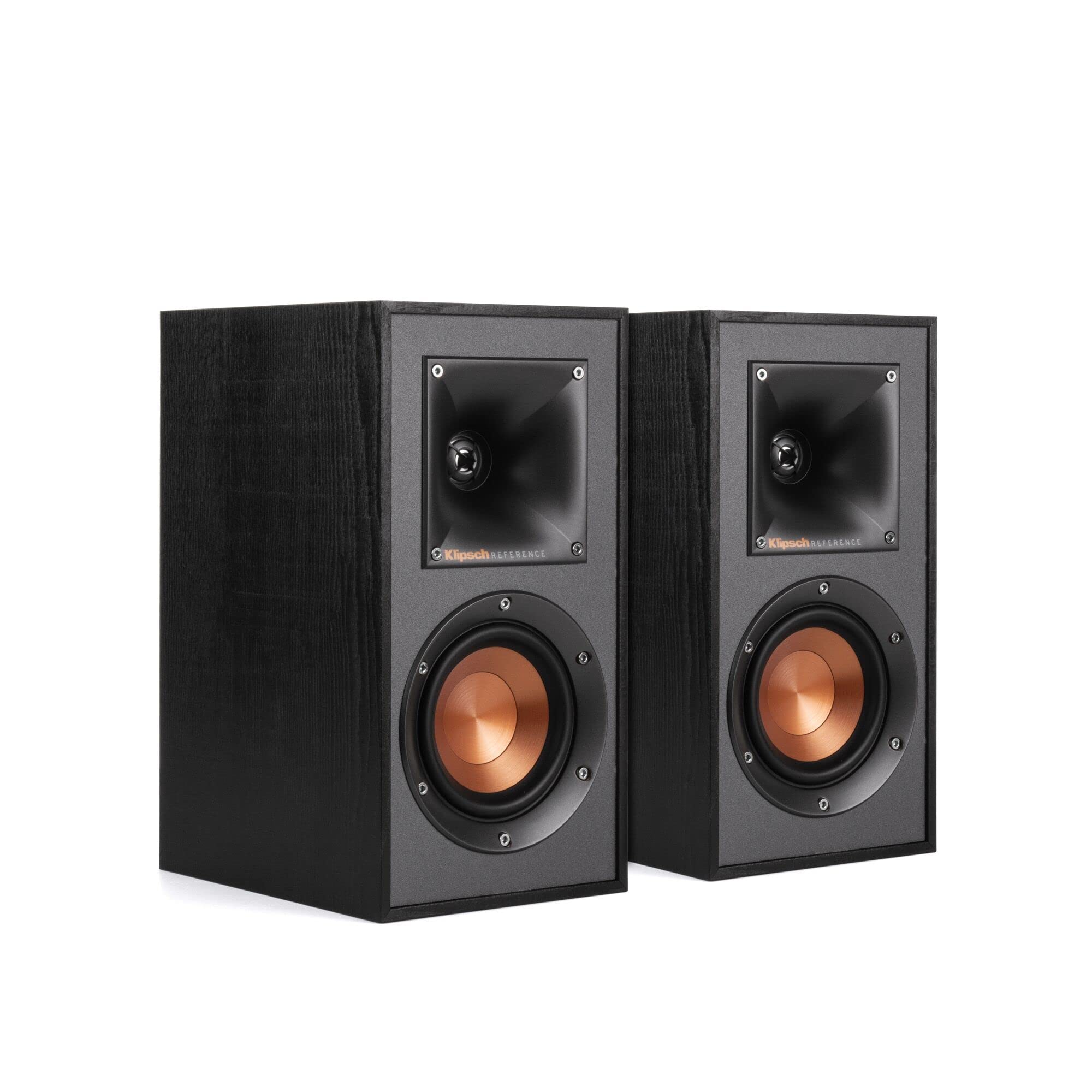 Deals-Klipsch R-41M Powerful Detailed Bookshelf Home Speaker Set of 2 Black $119.98