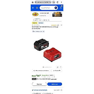 Skil CB5196B-11 20V PWRCORE 20 Battery and Charger Starter Kit (4 Ah)