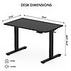 FLEXISPOT EN1 Electronic Standing Desk 40 x 24 black x black