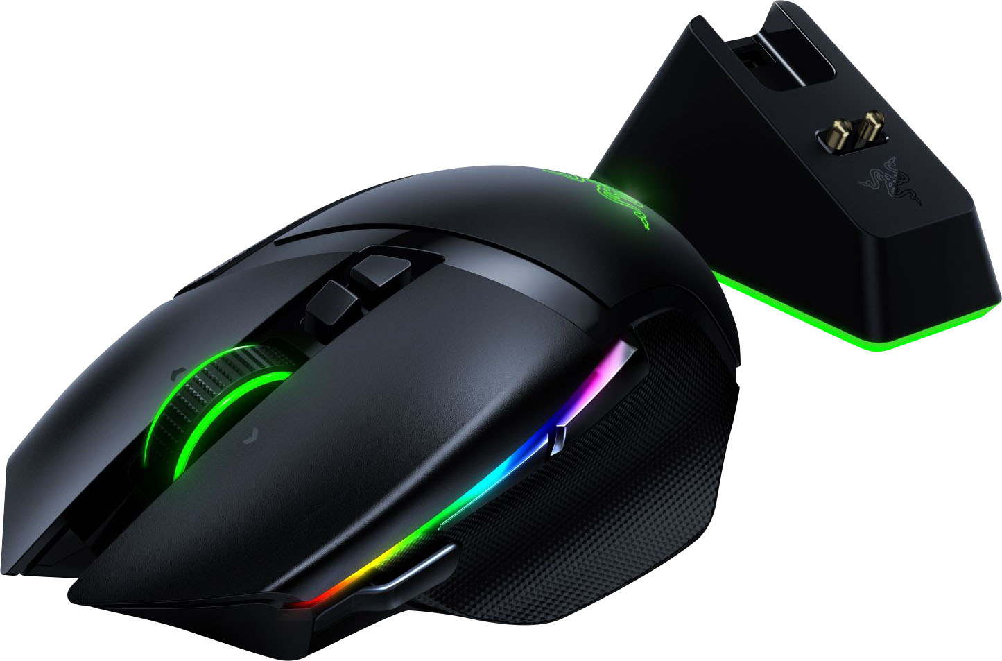 Razer Basilisk Ultimate Wireless Optical  with HyperSpeed Technology and Charging Dock Gaming Mouse Black RZ01-03170100-R3U1 - Best Buy $69.99