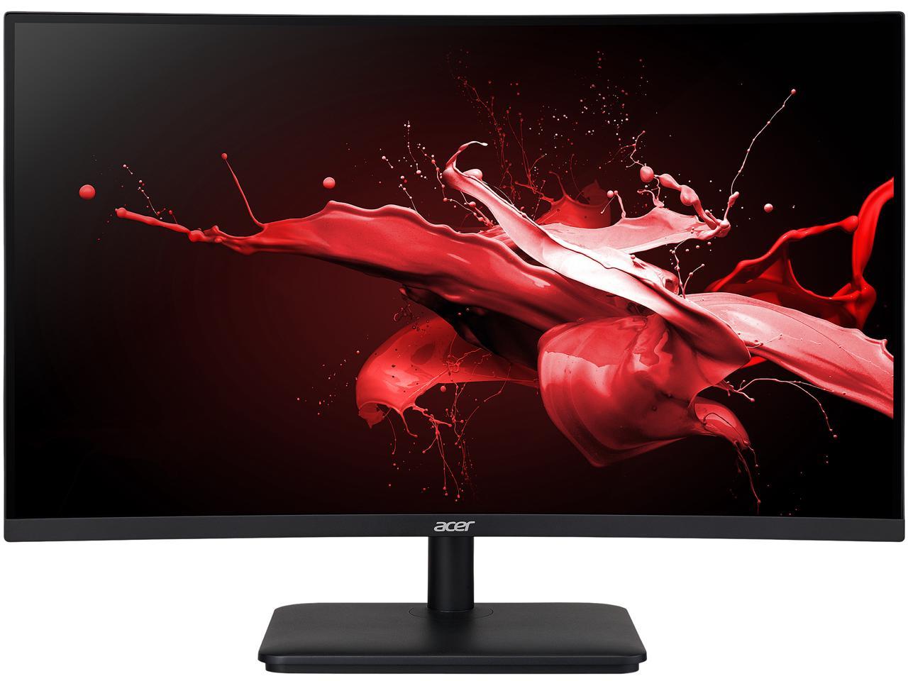 Acer 27", 240Hz Full HD, Curved Gaming Monitor, 1ms Adaptive-Sync,1920 x 1080, Built-in Speakers Nitro ED270 Xbmiipx $169.99