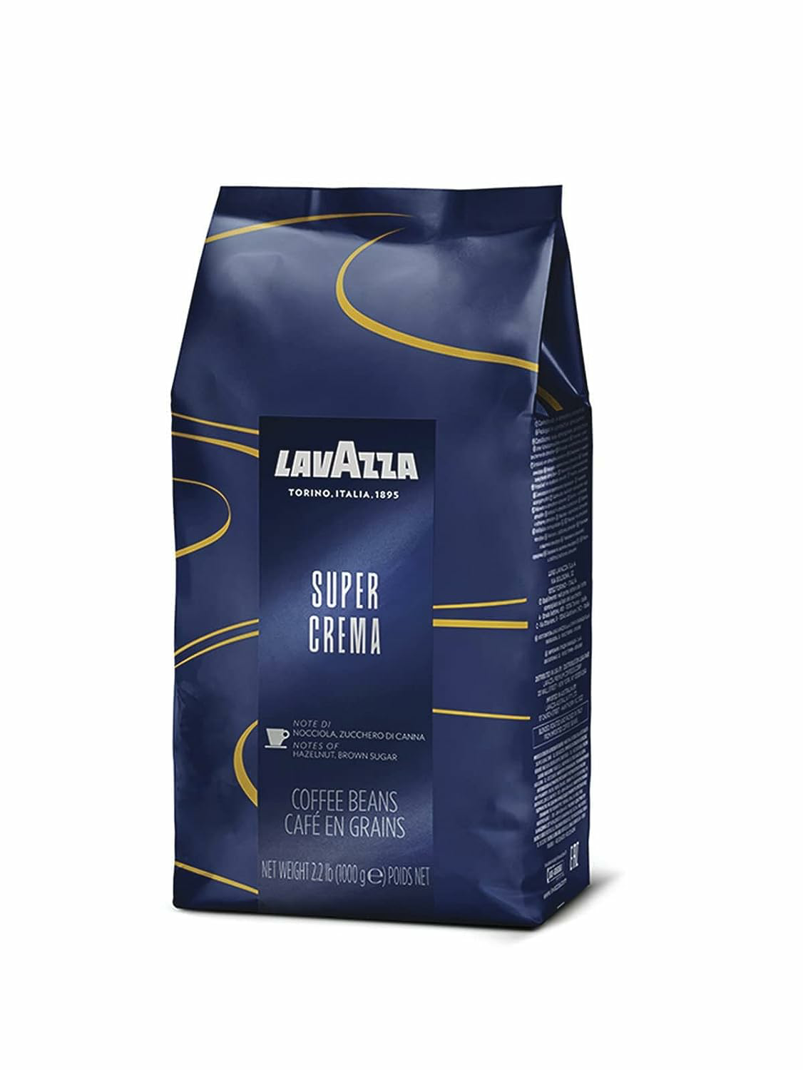Lavazza Super Crema Whole Bean Coffee Blend, light-Medium Espresso Roast, 2.2 Pound (Pack of 1) ,Premium Quality, Aromatic, Mild and creamy $16.73