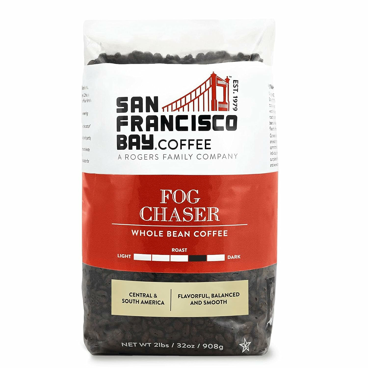 San Francisco Bay Whole Bean Coffee - Fog Chaser (2lb Bag), Medium Dark Roast $16.49