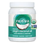Nutiva Organic Coconut Oil 54 fl oz, Cold-Pressed $12.78
