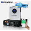 ECO-WORTHY 48V 100Ah LiFePO4 Battery+5kW 48V Inverter Charger For Home Off-Grid $1063 + Free Shipping