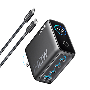 Anker Charger (140W, 4-Port, PD 3.1) with 5 ft 240W USB-C Cable - $59.99 + Free Shipping