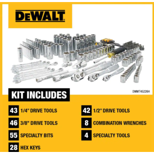 DeWALT 226 Piece Mechanics Tool Set 22