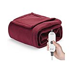 50&quot; x 60&quot; Sunbeam Royal Ultra Heated Personal Throw/Blanket (Cabernet) $16 Free Shipping w/ Prime