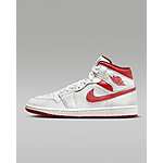 Nike Men's Air Jordan 1 Mid SE Shoes (White/Dune Red) $56.25 + Free Shipping