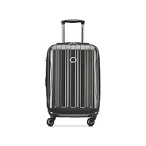 DELSEY PARIS Helium Aero 19" Hardside Expandable Carry-On Luggage w/ Spinner Wheels, (Brushed Charcoal) $40 Free Shipping w/ Prime