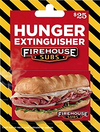 Firehouse Subs $25 GC for $19.50 (Physical Card) Lightning Deal at Amazon w/ Free Shipping